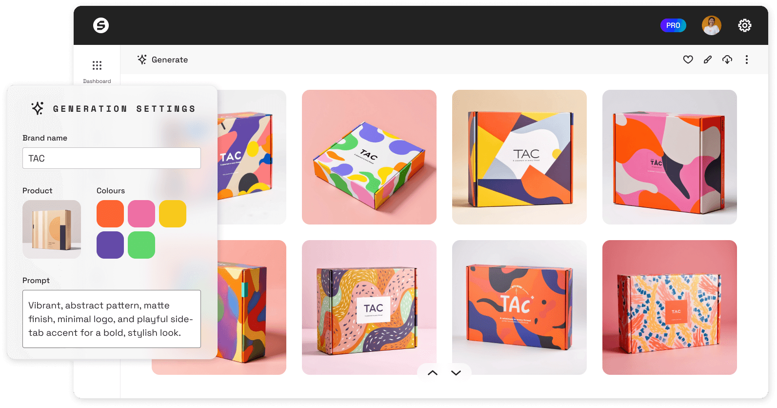 Packaging images generated with the Generator tool