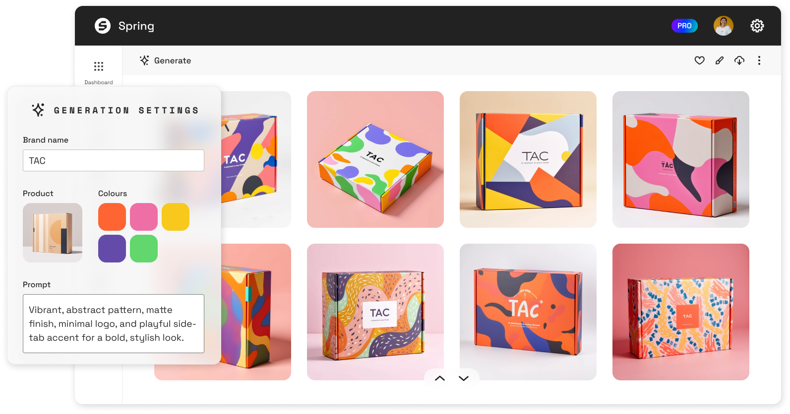 Packaging images generated with the Generator tool